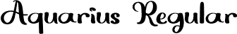 Aquarius Regular font - Aquarius.otf