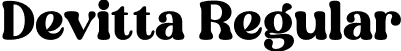 Devitta Regular font - devitta.ttf