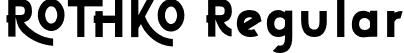 ROTHKO Regular font - ROTHKO Regular.otf