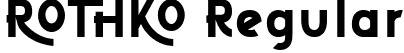 ROTHKO Regular font - ROTHKO Regular.ttf