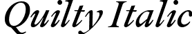 Quilty Italic font - quilty-regularitalic.ttf