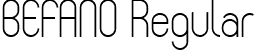 BEFANO Regular font - BEFANO.ttf