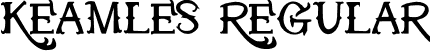 KEAMLES Regular font - KEAMLES.ttf