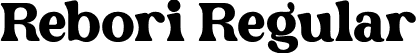 Rebori Regular font - rebori.ttf