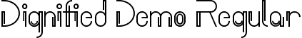 Dignified Demo Regular font - DignifiedDemoRegular.ttf