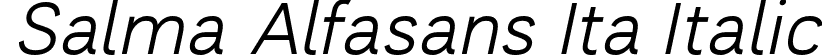 Salma Alfasans Ita Italic font - SalmaAlfasans Italic.otf