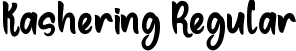 Kashering Regular font - KasheringRegular.ttf