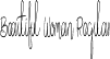 Beautiful Woman Regular font - BeautifulWoman.otf