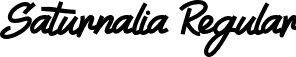 Saturnalia Regular font - Saturnalia-PersonalUse.ttf