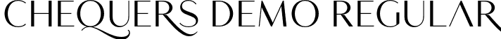 Chequers DEMO Regular font - Chequersdemo-d9oJR.otf