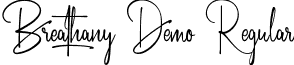 Breathany Demo Regular font - BreathanyDemoRegular.ttf