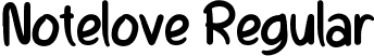 Notelove Regular font - Notelove.ttf