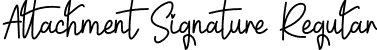 Attachment Signature Regular font - Attachment Signature.otf