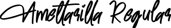 Amettarilla Regular font - Amettarilla.ttf