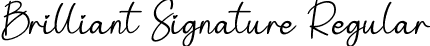 Brilliant Signature Regular font - Brilliant Signature.ttf