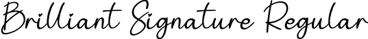 Brilliant Signature Regular font - Brilliant Signature.otf