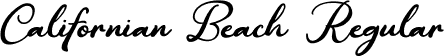 Californian Beach Regular font - Californian Beach.otf