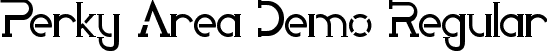 Perky Area Demo Regular font - PerkyAreaDemo-p79Er.ttf