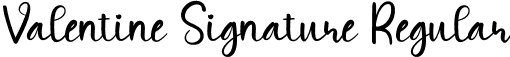 Valentine Signature Regular font - Valentine Signature.otf