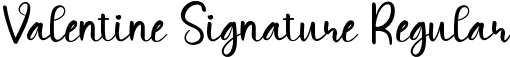 Valentine Signature Regular font - Valentine Signature.ttf