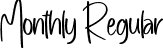 Monthly Regular font - Monthly.ttf