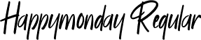 Happymonday Regular font - Happymonday.ttf