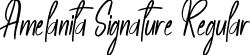 Amelanita Signature Regular font - Amelanita Signature.ttf