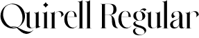 Quirell Regular font - Quirell.otf