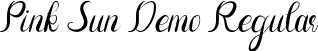 Pink Sun Demo Regular font - PinkSunDemo-yw35q.ttf