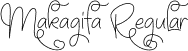 Makagifa Regular font - Makagifa.otf