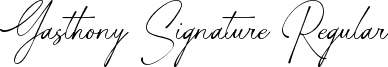 Gasthony Signature Regular font - gasthonysignature-l3pnn.ttf