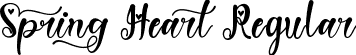 Spring Heart Regular font - Spring Heart ttf.ttf