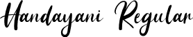 Handayani Regular font - Handayani-axV3R.otf