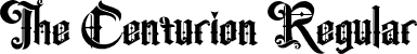 The Centurion Regular font - the-centurion.otf