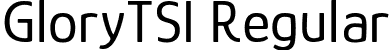 GloryTSI Regular font - GloryTSI-Regular.ttf