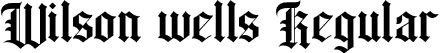 Wilson wells Regular font - Wilson wells.otf