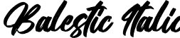 Balestic Italic font - Balestic Italic.ttf