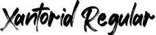 Xantorid Regular font - Xantorid.otf