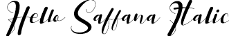 Hello Saffana Italic font - Hello Saffana Italic.otf