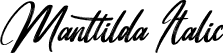 Manttilda Italic font - Manttilda Italic.otf