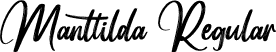 Manttilda Regular font - Manttilda.otf