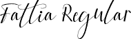 Fattia Regular font - Fattia.otf