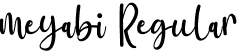 meyabi Regular font - meyabi.otf