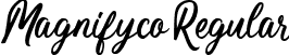 Magnifyco Regular font - Magnifyco.ttf