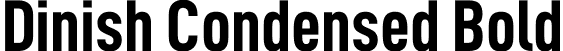 Dinish Condensed Bold font - DinishCondensed-Bold.otf