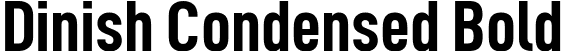 Dinish Condensed Bold font - DinishCondensed-Bold.ttf