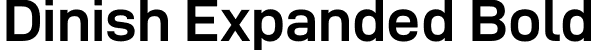 Dinish Expanded Bold font - DinishExpanded-Bold.otf