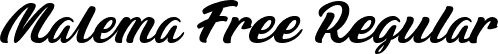 Malema Free Regular font - malema-free.ttf