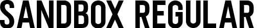 SANDBOX Regular font - SANDBOX_TTF.ttf