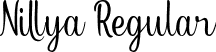 Nillya Regular font - Nillya.ttf